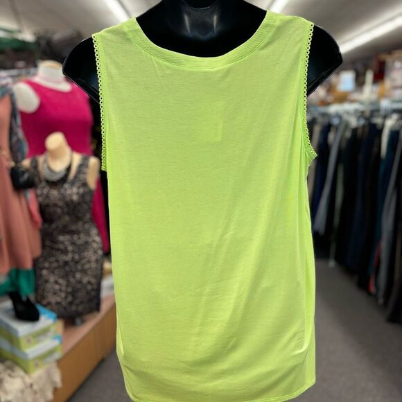 Tribal Ladies Lime green Tank Top - Picture 5 of 11